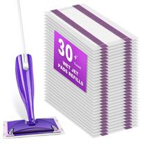 Recarga de almofadas úmidas descartáveis para Swiffer WetJet Mop, pacote com 30
