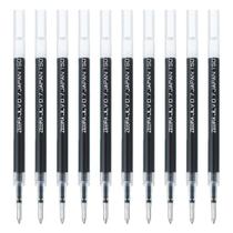 Recarga de caneta esferográfica de gel Zebra Pen B-RJLV7-BK 0,7 mm preta, pacote com 10