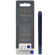 Recarga de caneta-tinteiro Parker Quink, pacote com 5 tintas azuis Recarga de caneta-tinteiro Parker Quink, pacote com 5 tintas azuis