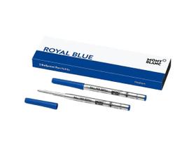Recarga de canetas Montblanc Medium, pacote com 2 unidades, azul royal Recarga de canetas Montblanc Medium, pacote com 2 unidades, azul royal