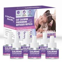 Recarga de difusor calmante Cat Pheromones, pacote com 6, 48 ml para gatos