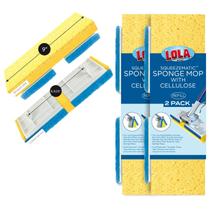 Recarga de esfregão de esponja Lola Products Cellulose SqueezeMatic Butterfly