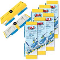 Recarga de esfregão de esponja Lola Products Squeeze Matic Butterfly de 9 polegadas