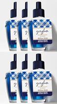 Recarga de fragrância Bath and Body Works Gingham Wallflowers (pacote com 6) - 0,8 fl oz/24 mL cada