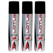 Recarga de gás combustível para isqueiro butano Lotus 99,99% puro 90mL x3