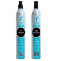 Recarga de lata de CO2 FIZZIT 60L com rosca, pacote com 2 unidades para máquina de refrigerantes
