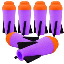 Recarga de mísseis Ruibytree Mega para Nerf N-Strike Elite x6 Purple