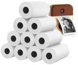 Recarga de papel para câmera, 10 rolos de 56 mm x 26 mm, sem BPA para crianças