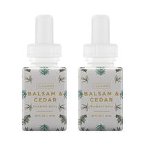 Recarga de perfume doméstico Pura & ILLUME Difusor de ar doméstico inteligente Até 120 horas de fragrância luxuosa por recarga Essencial para uso doméstico Fragrância difusora limpa e segura pacote com 2 unidades, bálsamo e cedro