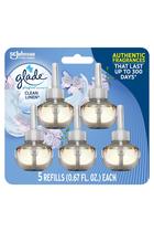 Recarga de purificador de ar Glade Plugins Clean Linen, 99 ml, pacote com 5 Recarga de purificador de ar Glade Plugins Clean Linen, 99 ml, pacote com 5