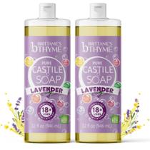 Recarga de sabonete líquido Brittanie's Pure Castile Lavender 1Lx2 Recarga de sabonete líquido Brittanie's Pure Castile Lavender 1Lx2