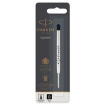 Recarga de tinta: caneta esferográfica Parker QuinkFlow, ponta fina, preta Recarga de tinta: caneta esferográfica Parker QuinkFlow, ponta fina, preta