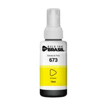Recarga de Tinta T673 Amarelo Compatível Epson L805 Recarga de Tinta T673 Amarelo Compatível Epson L805
