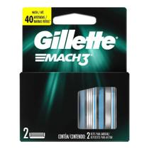 Recarga Gillette Refil Mach 3 Carga Mach3 Gilete 2 Unidades