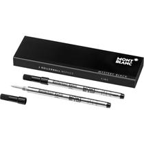 Recarga Montblanc Rollerball Fine, pacote com 2 unidades, Mystery Black