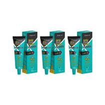 Recarga Novex 80G Santo Black Poderoso Bomba De Oleo-Kit 3Un