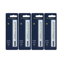 Recarga para Bolígrafo Rollerball Waterman 0.5 mm Punta Fina Negra Paquete de 4