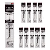 Recarga para caneta esferográfica Mitsubishi Jet Stream 0,7 mm preta, 10 unidades