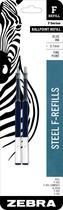 Recarga para Caneta Zebra Pen F-Series - Aço Inoxidável Azul - Ponta 0,7mm Recarga para Caneta Zebra Pen F-Series - Aço Inoxidável Azul - Ponta 0,7mm