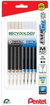 Recarga para Pentel Energel 0.7 com ponta de agulha, ponta média, pacote com 8 Recarga para Pentel Energel 0.7 com ponta de agulha, ponta média, pacote com 8