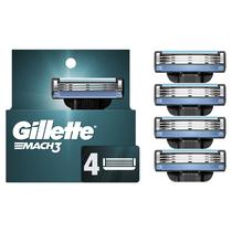 Recargas de barbear Gillette Mach3 para homens, 4 recargas de lâmina de barbear