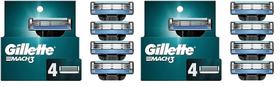 Recargas de barbear Gillette Mach3 para homens, recargas de 4 lâminas (x2)