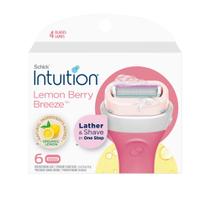 Recargas de Barbear Schick Intuition Lemon Berry Breeze - 6 Unidades