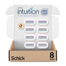 Recargas de Barbear Schick Intuition Pure Nutrition (8 Unidades)