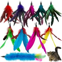 Recargas de brinquedos Feather Cat Toy CATENESS Cat Feather Toy 10 unidades