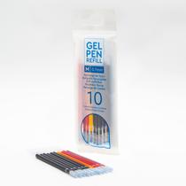 Recargas de caneta gel IQ 10 unidades 0,7 mm ponta média 11 cm Recargas de caneta gel IQ 10 unidades 0,7 mm ponta média 11 cm