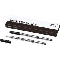 Recargas de caneta Montblanc Rollerball Mystery Black (F) x2 Recargas de caneta Montblanc Rollerball Mystery Black (F) x2