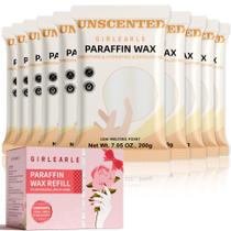Recargas de cera de parafina GIRLEARLE 10x200g Blocos sem perfume