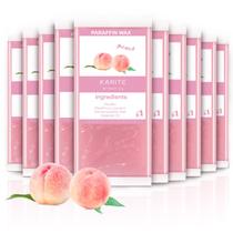 Recargas de cera de parafina Karite, 10 pacotes com aroma de pêssego, 2 kg