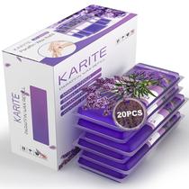 Recargas de cera de parafina Karite, pacote com 20 unidades, aroma de lavanda