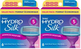 Recargas de Cuchillas Schick Hydro Silk Paquete de 6 con 5 Cuchillas Recargas de Cuchillas Schick Hydro Silk Paquete de 6 con 5 Cuchillas