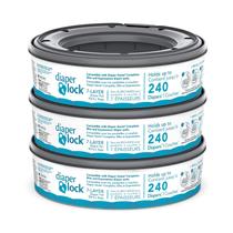 Recargas de fechadura de fraldas para baldes Diaper Genie, 240 unidades (pacote com 3)