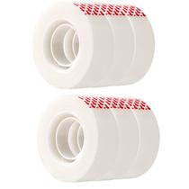 Recargas de fita Amazon Basics Matte-finish 0,78 cm x 1000 cm, pacote com 6