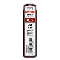 Recargas de lápis mecânicos Rotring Tikky 0,5 mm 2B 120 Leads