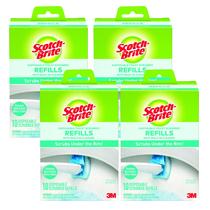 Recargas de lavador de banheiro Scotch-Brite, almofadas de 10 unidades com pedra-pomes