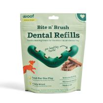 Recargas de limpeza de dentes para escova de dentes para cães Toy WOOF Bite n' Brush Recargas de limpeza de dentes para escova de dentes para cães Toy WOOF Bite n' Brush