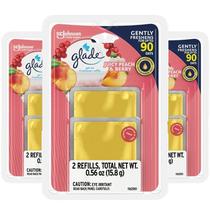 Recargas de purificador de ar Glade Gel, pacote com 3 pacotes de pêssego e frutas vermelhas Recargas de purificador de ar Glade Gel, pacote com 3 pacotes de pêssego e frutas vermelhas