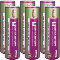 Recargas de rolos Lint Ruisticki de 8 polegadas, 60 folhas, 6 rolos Recargas de rolos Lint Ruisticki de 8 polegadas, 60 folhas, 6 rolos