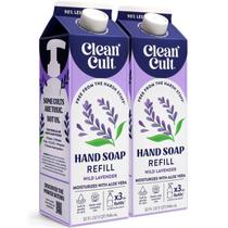 Recargas de sabonete líquido para mãos Cleancult Hidrata 960 ml (pacote com 2 unidades)