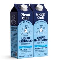 Recargas de sabonete líquido para mãos Cleancult Sea Minerals 960 ml, pacote com 2