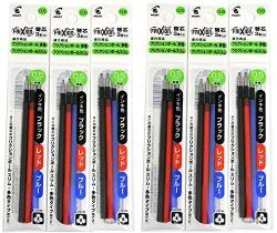 Recargas de Tinta de Gel Pilot FriXion Ball 0.5mm Paquete de 18 en Negro/Azul/Rojo Recargas de Tinta de Gel Pilot FriXion Ball 0.5mm Paquete de 18 en Negro/Azul/Rojo