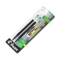 Recargas de tinta de gel PILOT G2 Fine Point 0,7 mm verdes, pacote com 2 Recargas de tinta de gel PILOT G2 Fine Point 0,7 mm verdes, pacote com 2