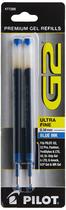 Recargas de tinta de gel Pilot G2 Ultra Fine Point 0,38 mm azul x2 Recargas de tinta de gel Pilot G2 Ultra Fine Point 0,38 mm azul x2