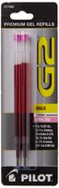Recargas de tinta gel Pilot G2 Bold Point 1 mm rosa, pacote com 2