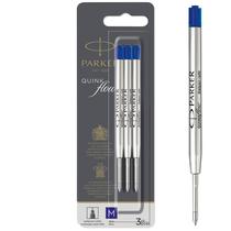 Recargas de tinta para caneta esferográfica Parker Quinkflow Medium Blue (3 unidades) Recargas de tinta para caneta esferográfica Parker Quinkflow Medium Blue (3 unidades)