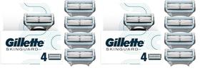 Recargas masculinas de 4 lâminas Razor Blades Gillette SkinGuard x2 Recargas masculinas de 4 lâminas Razor Blades Gillette SkinGuard x2